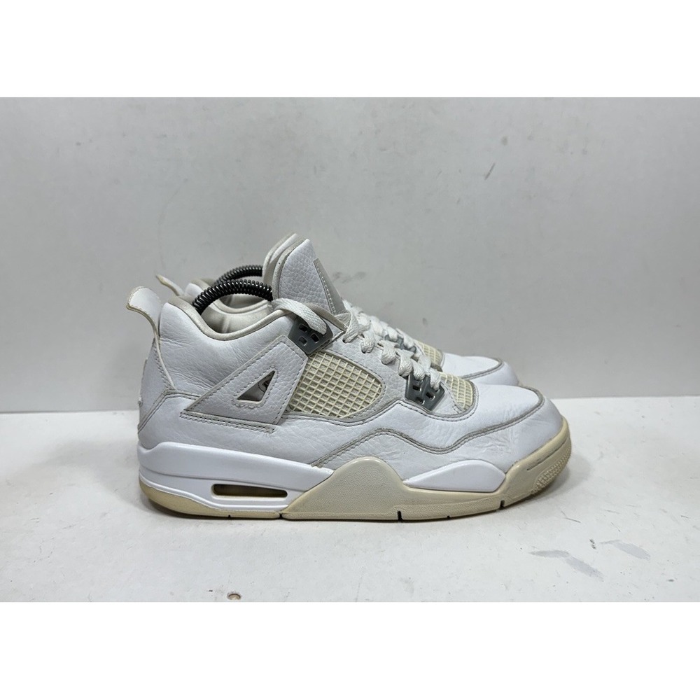Nike Air Jordan 4 2017 Pure Money 408452-100 White Shoes Size 7Y / Womens 8.5